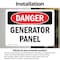 Signmission Generator Panel, 7 in W x Rectangle, Vinyl Decal OS-2PACK-DS-D-57-L-1967 - alternate 2